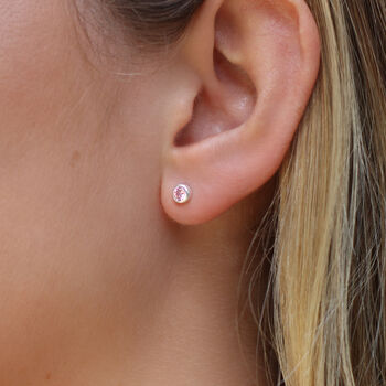 Sterling Silver Birthstone Earrings, 3 of 7