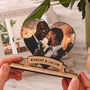 Personalised Gay Wedding Heart Photo Frame Gift, thumbnail 1 of 7