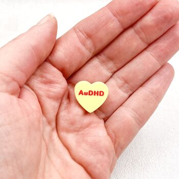 Au Dhd Heart Pin Badge, 5 of 12