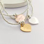 Sterling Silver Mum Heart Charm Beaded Bracelet, thumbnail 2 of 2