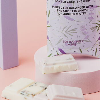 Serenity Lavender Soy Wax Melt Or Snap Bar | Lavender, Juniper Water, Sage, Musk And White Woods, 7 of 7