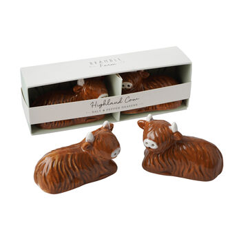 Bramble Farm Highland Cow Salt And Pepper Shakers, 2 of 5