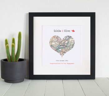 Map Location Framed Print, 3 of 7