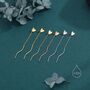 Sterling Silver Delicate Heart Threader Earrings With Spiral Chains, thumbnail 5 of 11