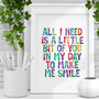 A Little Bit Of You To Make Me Smile Childrens Print, thumbnail 1 of 2