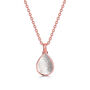 Teardrop Pearl Urn 18 K Rose Gold Plated Silver, thumbnail 1 of 5