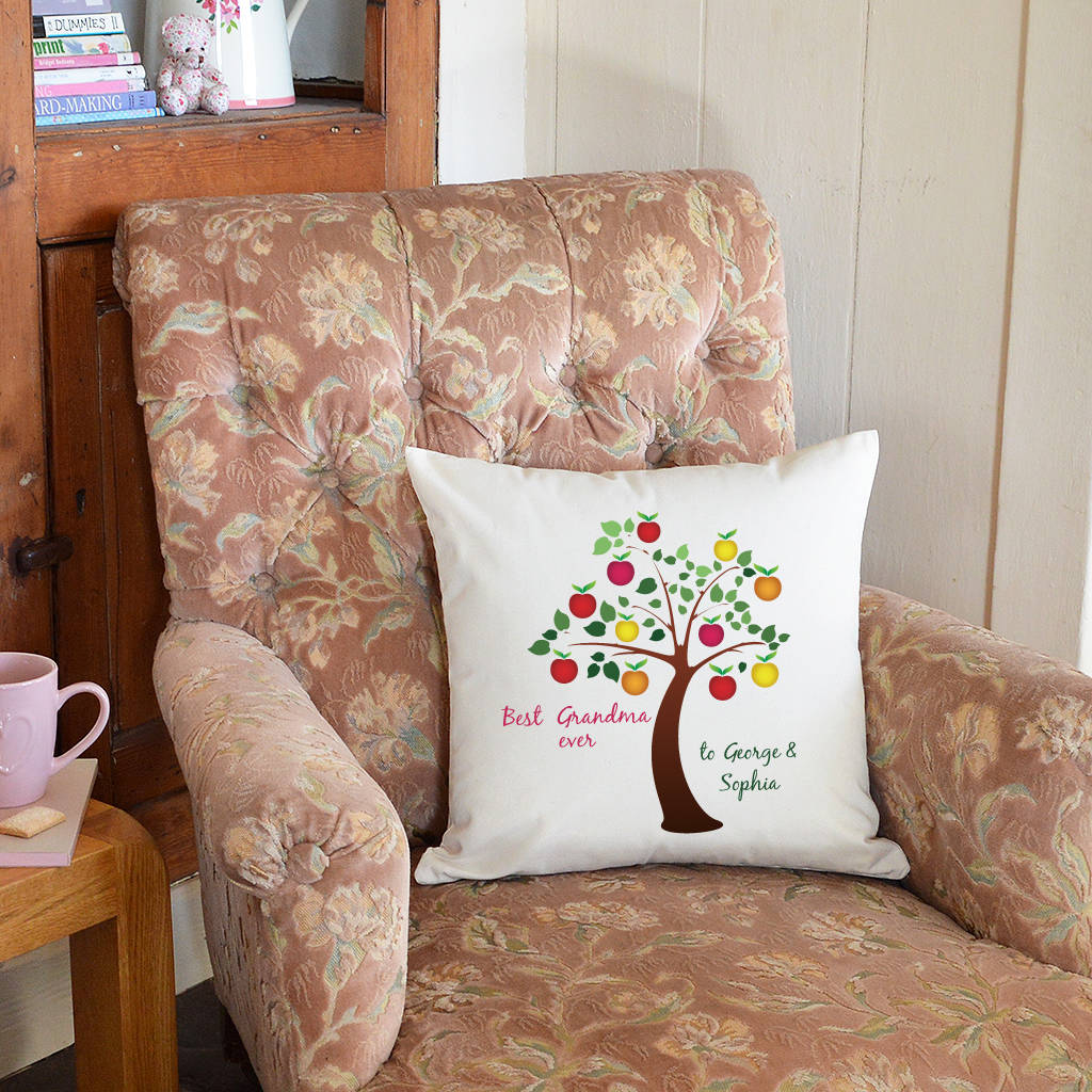 Personalised Best Grandma Ever Cushion By Andrea Fays