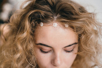 Flower Wedding Headband Bridal Hairvine Daisy, 9 of 12