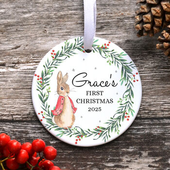 Personalised Baby's First Christmas Decoration Bauble, 3 of 3