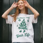 Spruce Up Your Life Women's Christmas T Shirt, thumbnail 1 of 4