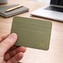 Personalised Vegan Leather Card Wallet, thumbnail 3 of 4