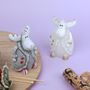 G Decor Winter Wonderland Reindeer Candle In Overcoat, thumbnail 1 of 5