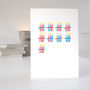 45th Birthday Card With Minimalist Design, thumbnail 4 of 4