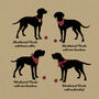 Personalised Viszla Print For One Or Two Dogs, thumbnail 2 of 12