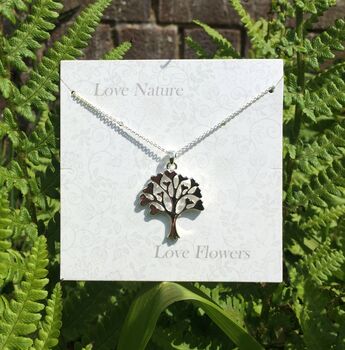 Heart Branch Tree Of Life Pendant Necklace, 2 of 3