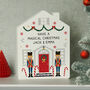 Personalised Nutcracker Christmas House Ornament, thumbnail 3 of 4