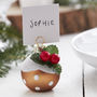 Christmas Pudding Place Card Holders, thumbnail 1 of 3