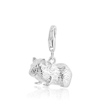 Guinea Pig Charm Sterling Silver, 3 of 10
