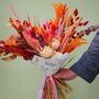 The Peach And Pumpkin Dried Flower Bunch, thumbnail 6 of 6