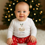 Personalised Kids Christmas T Shirt / Top Christmas Pudding, thumbnail 3 of 5