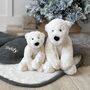 Personalised Sherpa Fleece Blanket And Polar Bear Set, thumbnail 4 of 7