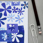 Blue Flowers Card For Her, thumbnail 2 of 8