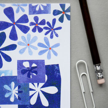 Blue Flowers Card For Her, 2 of 8