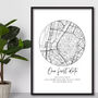Personalised Our First Date Print, Anniversary Gift Print, Valentines Day, thumbnail 2 of 4
