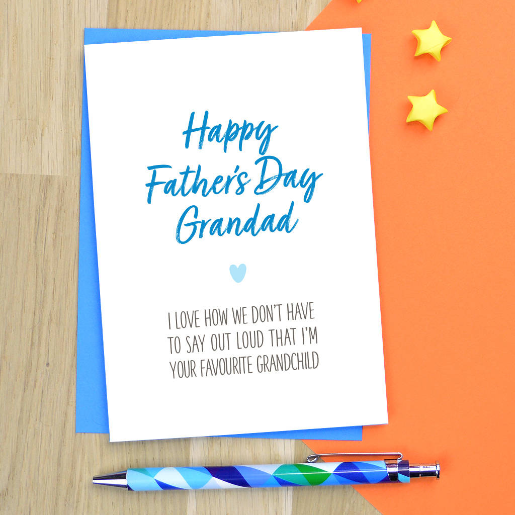 Cheeky Grandad Father's Day Card By Pink and Turquoise ...