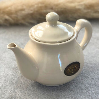 Cream Ceramic Vintage Teapot Birthday Gift For Her, 5 of 8