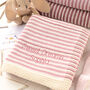 Baby Girl Dainty Stripe Blanket, thumbnail 2 of 12