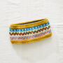 Fair Trade Fair Isle Earwarmer Headband Lined Eco Wool, thumbnail 6 of 10