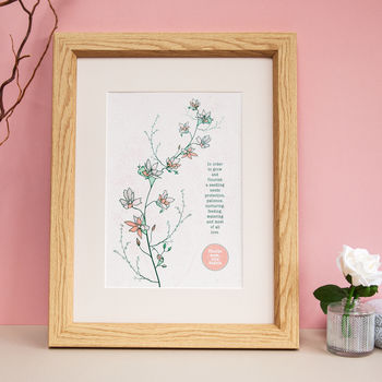 Seedling To Flower Personalised Thank You Print, 4 of 8