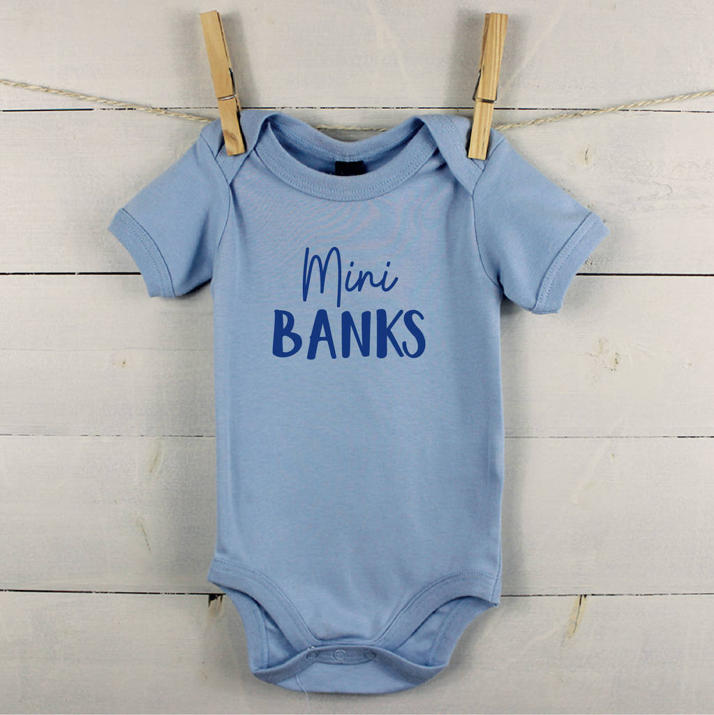 'Mini' Personalised Babygrow Gift For New Baby By Lovetree Design ...