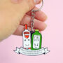 'Together In Spirits' Friendship Keyring, thumbnail 2 of 7
