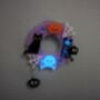 Halloween Fall Wreath Brooch Glow In The Dark Acrylic, thumbnail 2 of 9