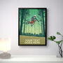 Personalised Mountain Bike Trail Jump Poster, thumbnail 2 of 6