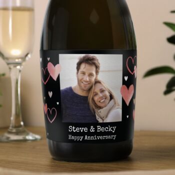 Personalised Heart Photo Prosecco, 3 of 3