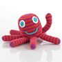 Handmade Octopus Hot Pink Fair Trade Toy, thumbnail 2 of 2