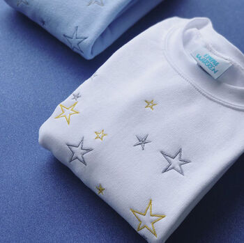 Metallic Star Embroidered Sweater, 3 of 6