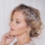 Floral Gold Silver Or Rose Gold Bridal Headpiece Cherry, thumbnail 3 of 12