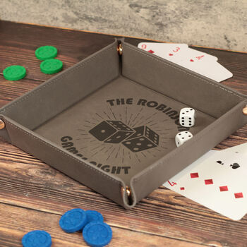 Pair Of Dice Rolling Snap Up Table Top Gaming Tray, 2 of 5