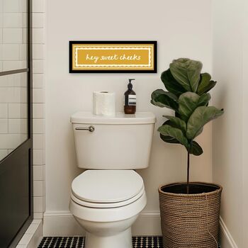 Hey Sweet Cheeks Bathroom Print, 3 of 9