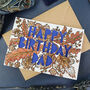 Happy Birthday Dad Paper Cut Card, thumbnail 2 of 4