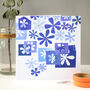 Blue Flowers Card For Her, thumbnail 3 of 8