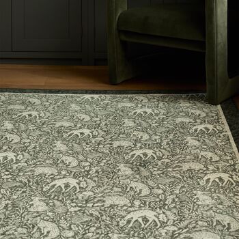 Hug Rug Eco Washable Whimsical Woodland Green, 3 of 6