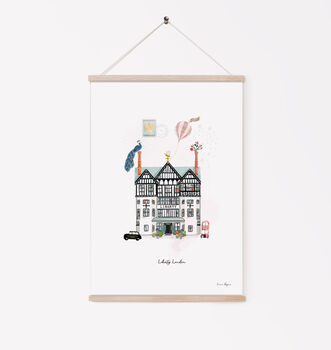 Illustration Of Liberty Of London A4 Print, 2 of 4