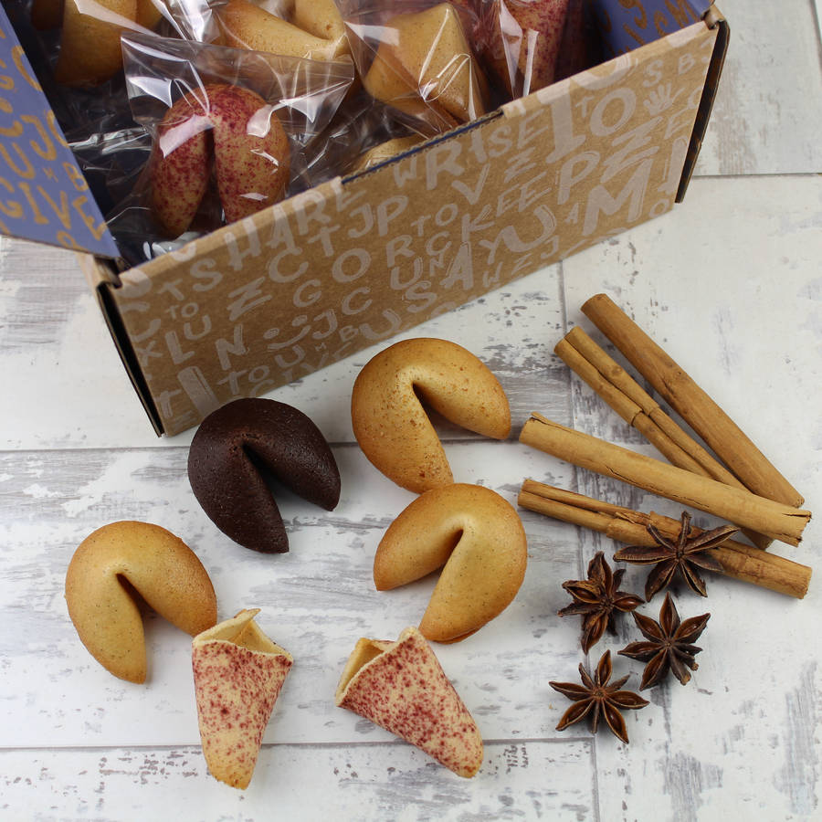 Christmas Party Box Of 24 Fortune Cookies By Cracking Cookies