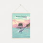 Kenai Fjords National Park USA Travel Poster Art Print, thumbnail 6 of 8