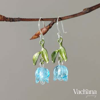 Lilly Of The Valley Sterling Silver 925 Dangle Earrings, 7 of 9